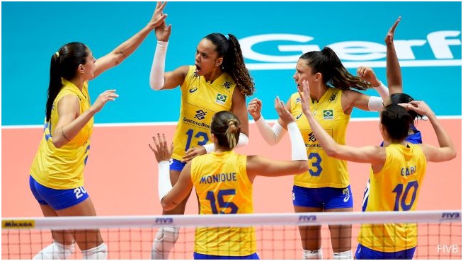 The successful Brazil women's national volleyball team