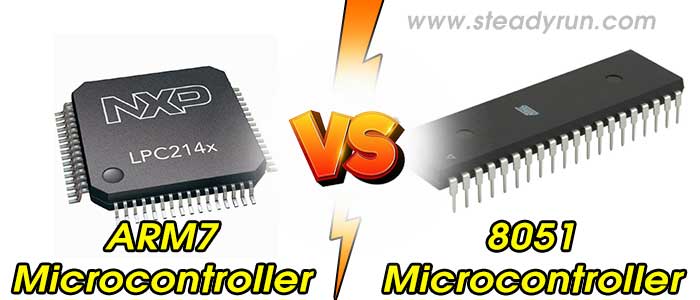Difference Between ARM7 and 8051 Microcontroller