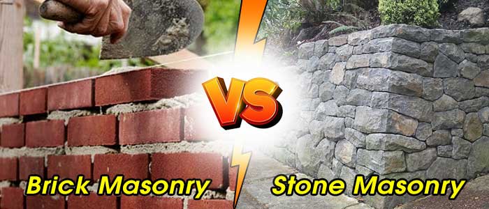 Difference between Brick and Stone Masonry