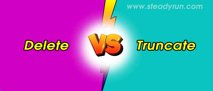 Difference between delete and truncate