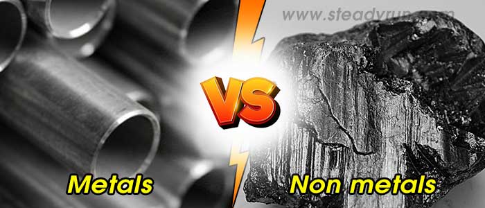 Difference between Metals and Non metals