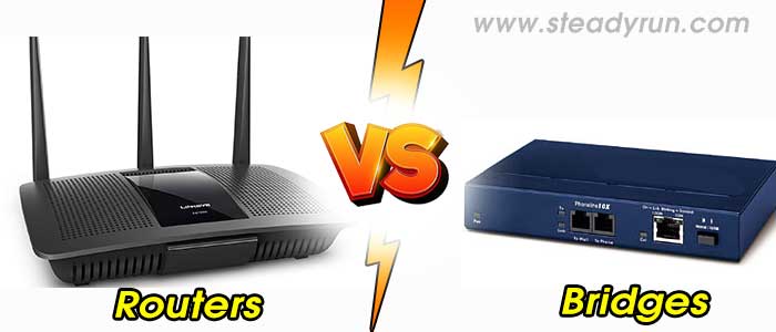 Difference between Routers and Bridges