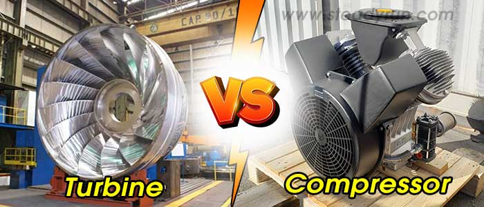 Difference between Turbine and Compressor