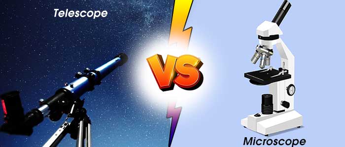 Differences between Telescope and Microscope