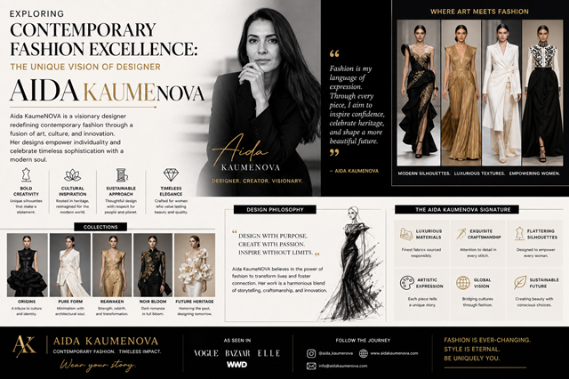 Exploring Contemporary Fashion Excellence: The Unique Vision of Designer Aida KaumeNOVA