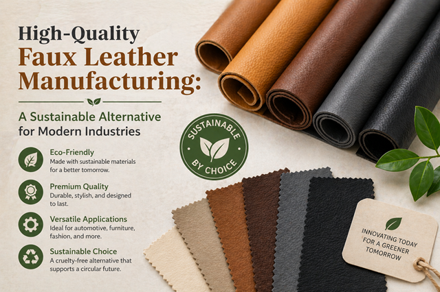 High-Quality Faux Leather Manufacturing: A Sustainable Alternative for Modern Industries Image