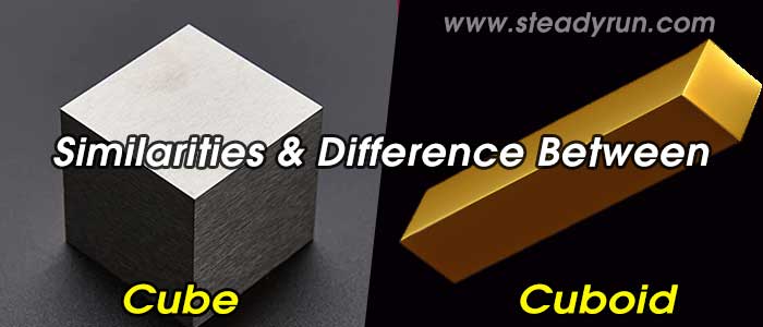 Similarities & Difference between Cube and Cuboid
